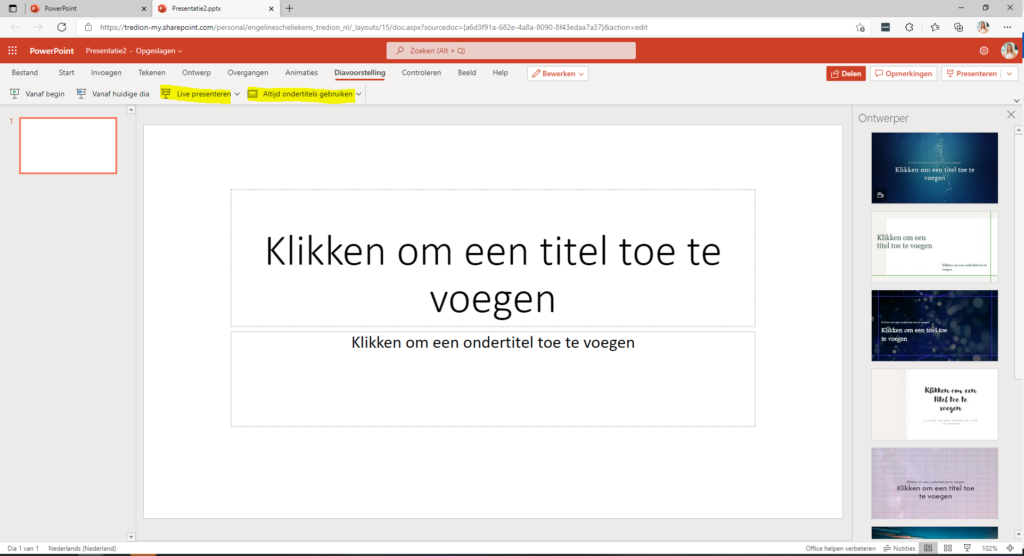 Screenshot PowerPoint