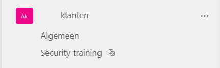 Gedeeld kanaal Teams