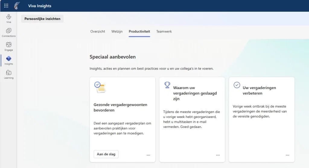 Screenshot Viva Insights