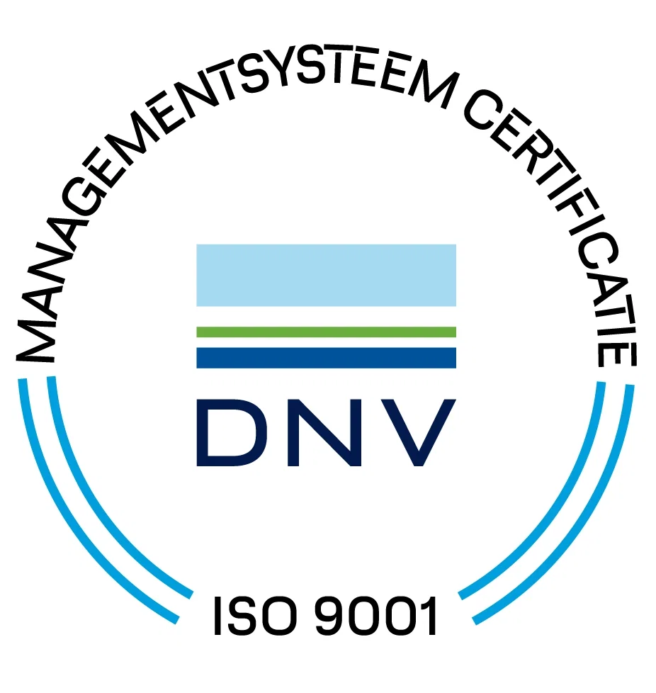 Tredion ISO9001 gecertificeerd