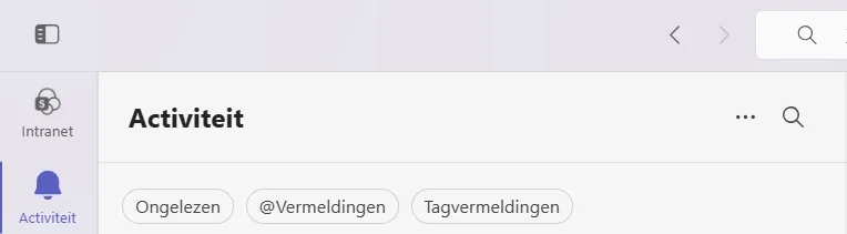 Activiteiten in Teams